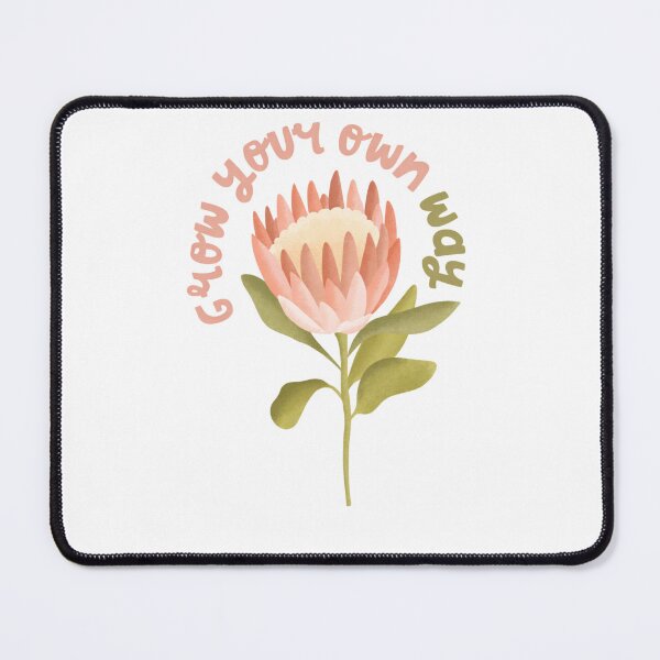Item preview, Grow Your Own Way Blume Biobaumwolle Protea designed and sold by krystalRomanart.