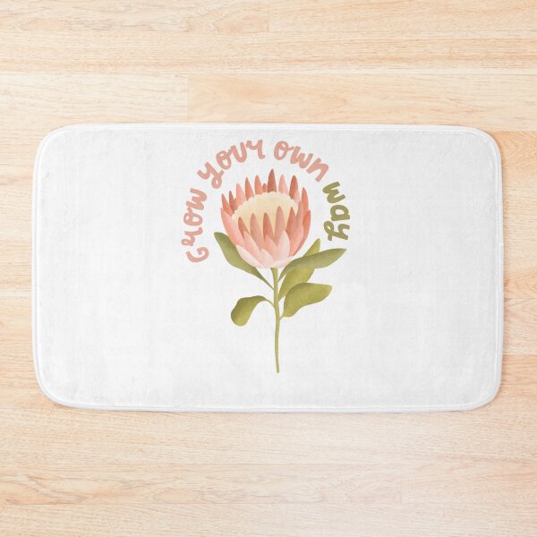 Item preview, Grow Your Own Way Blume Biobaumwolle Protea designed and sold by krystalRomanart.
