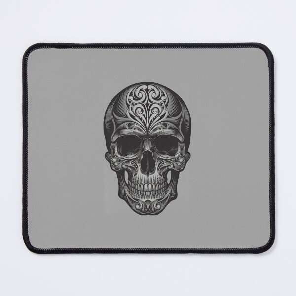 Item preview, Dark Grey Filigree Skull designed and sold by LauraMK.
