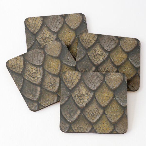 Item preview, Pattern of brown diamond-shaped scales. designed and sold by Giulivo Store Graphic.
