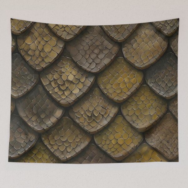 Item preview, Pattern of brown diamond-shaped scales. designed and sold by Giulivo Store Graphic.