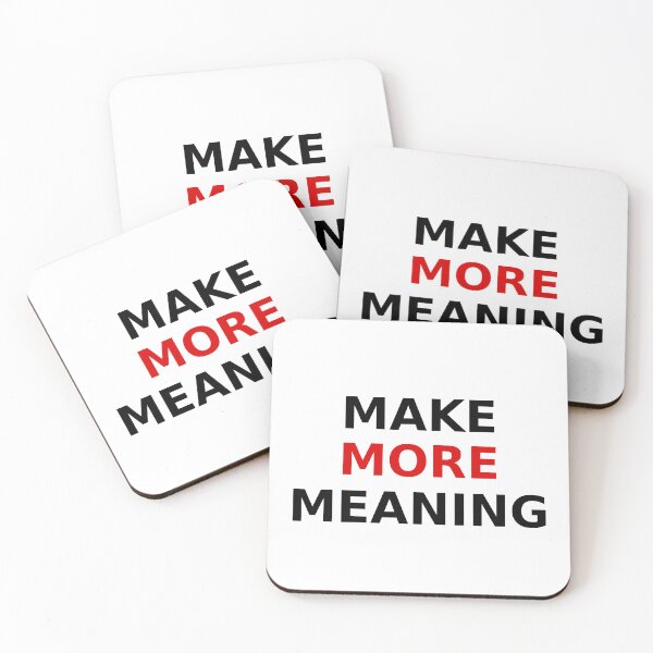 Item preview, Make More Meaning Typography designed and sold by RetroPop23.