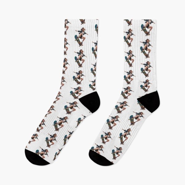 Item preview, Skater Girl in Mid-Air designed and sold by Lellenatavarez.