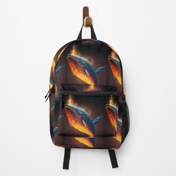 Item preview, Elemental Whale of Fire and Water - Fantastic Design with Vibrant Contrasts designed and sold by Hipatye26.
