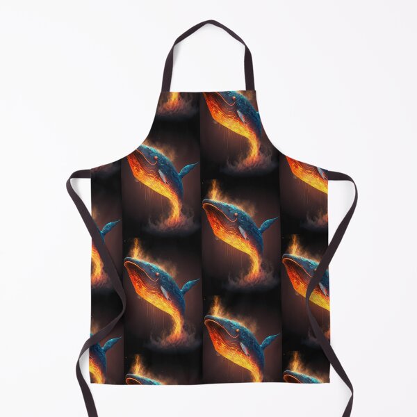 Item preview, Elemental Whale of Fire and Water - Fantastic Design with Vibrant Contrasts designed and sold by Hipatye26.
