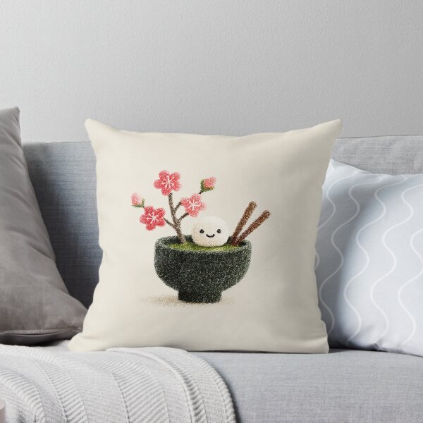 Item preview, Smiling Mochi Matcha Bowl With Sakura designed and sold by bubblegoth.