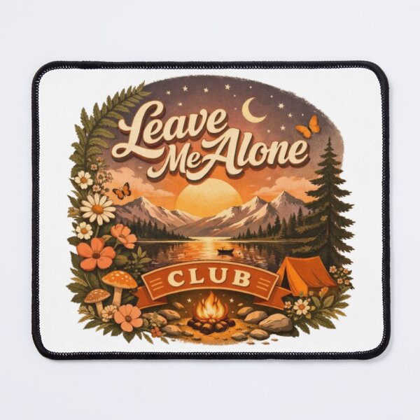 Item preview, Leave Me Alone Club Vintage Aesthetic Nature Sunset Illustration designed and sold by Sanika arts .