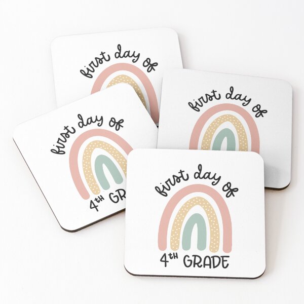 Item preview, First day of 4th Grade Sticker - student gift - boho classroom decor designed and sold by MadebyMaggie-03.