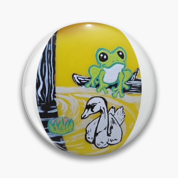 Item preview, Frog and swan designed and sold by Kika-1701.