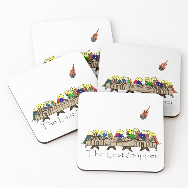 Item preview, The Last Supper with dinosaurs designed and sold by Lydia Conder.