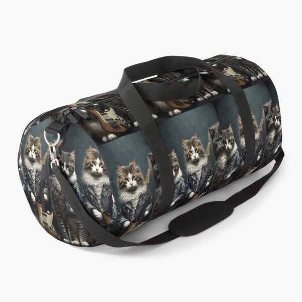 Item preview, Rocker Cat Band - Design with Electric Guitar and Punk Style designed and sold by Hipatye26.