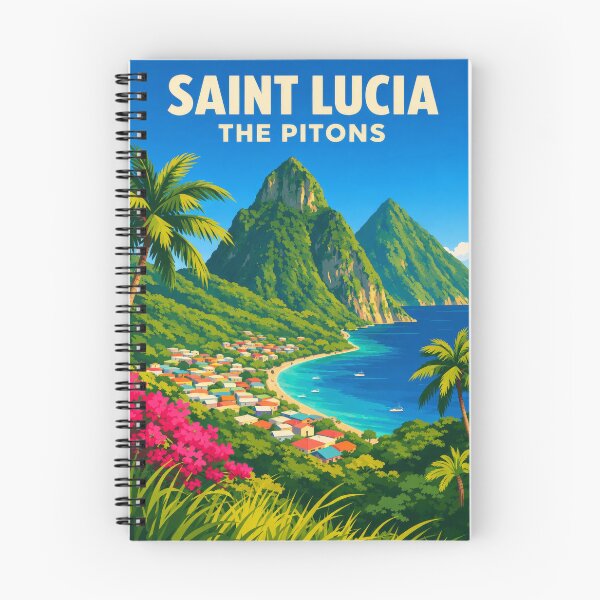 Item preview, Saint Lucia Petit Gros Piton seaside designed and sold by scicilysimonee.
