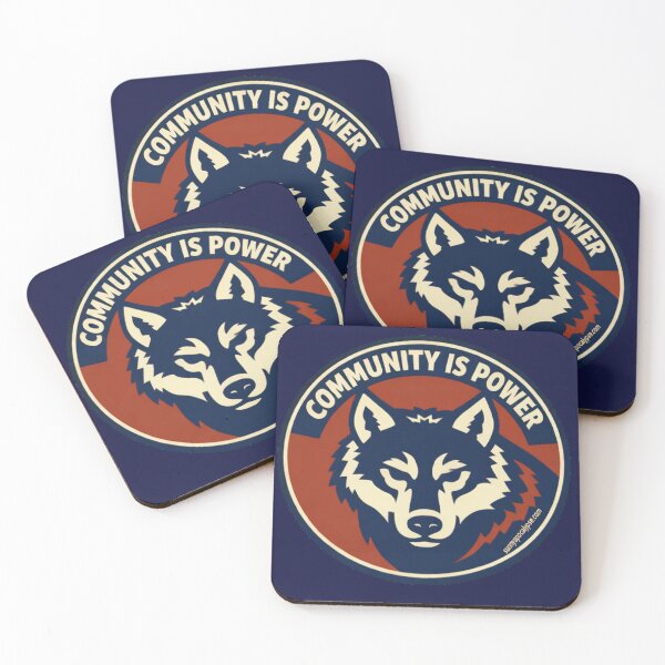 Item preview, Community is Power Wolf designed and sold by Sunny Apocalypse .