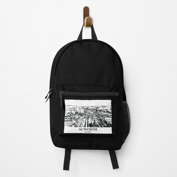Item preview, Acworth GA - Ink Cityscape Illustration designed and sold by Lakeric Cityscapes.