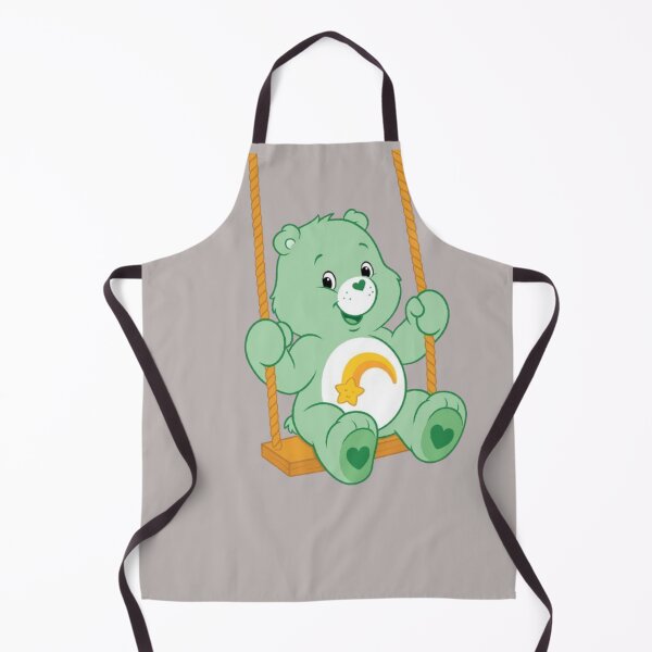 Item preview, Cute Green Teddy Bear on Swing Illustration designed and sold by CleanInkStudio.