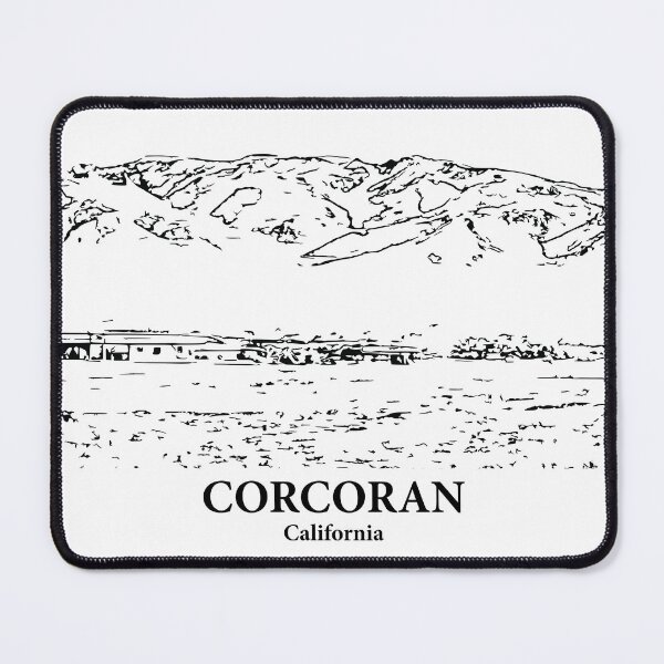 Item preview, Corcoran CA - Ink Cityscape Illustration designed and sold by Lakeric.