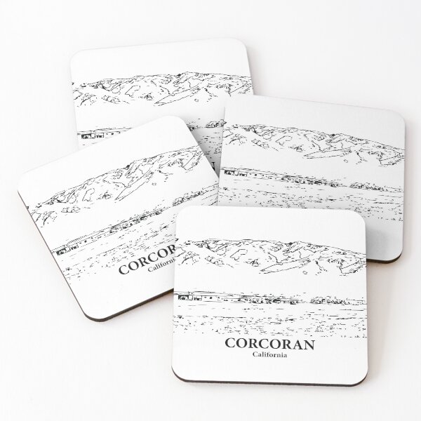 Item preview, Corcoran CA - Ink Cityscape Illustration designed and sold by Lakeric Cityscapes.