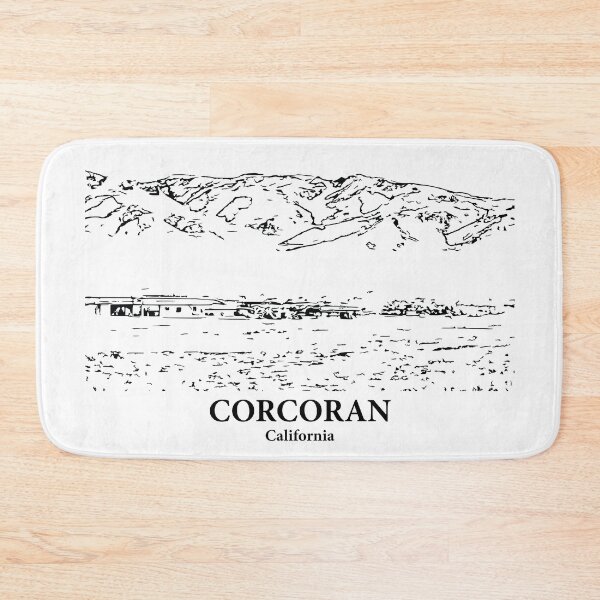 Item preview, Corcoran CA - Ink Cityscape Illustration designed and sold by Lakeric Cityscapes.