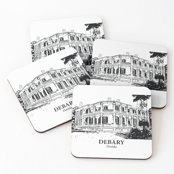 Item preview, DeBary FL - Ink Cityscape Illustration designed and sold by Lakeric Cityscapes.