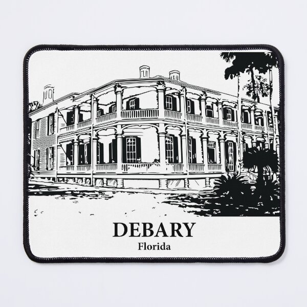 Item preview, DeBary FL - Ink Cityscape Illustration designed and sold by Lakeric Cityscapes.