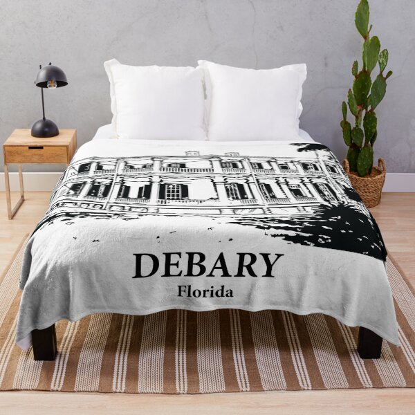Item preview, DeBary FL - Ink Cityscape Illustration designed and sold by Lakeric Cityscapes.