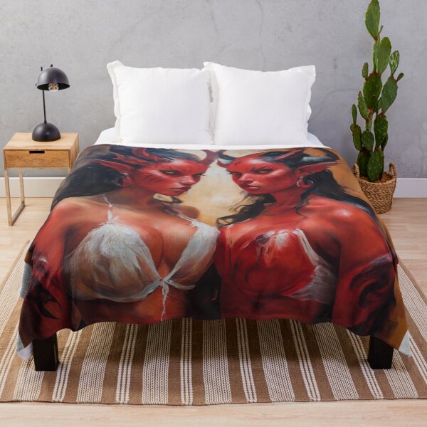 Item preview, Red Hot Evil Demon Twins designed and sold by darklustergifts.
