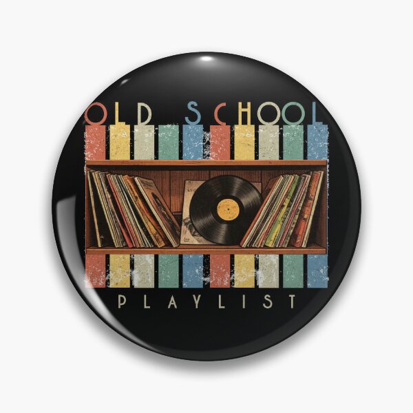 Item preview, Old School Playlist — Retro Vinyl Shelf designed and sold by Nacho Average Designs.