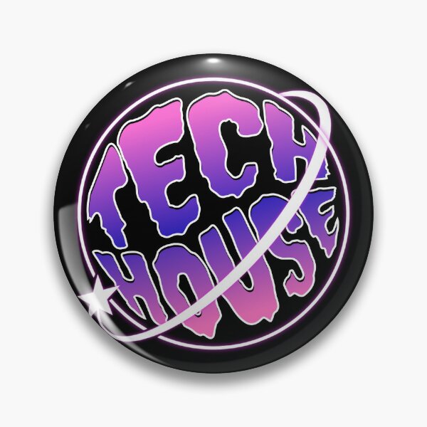 Item preview, TECH HOUSE  - Neon Glow (white)  designed and sold by Discothreadz.