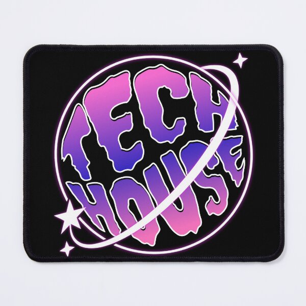 Item preview, TECH HOUSE - Neon Glow (white) designed and sold by Discothreadz.