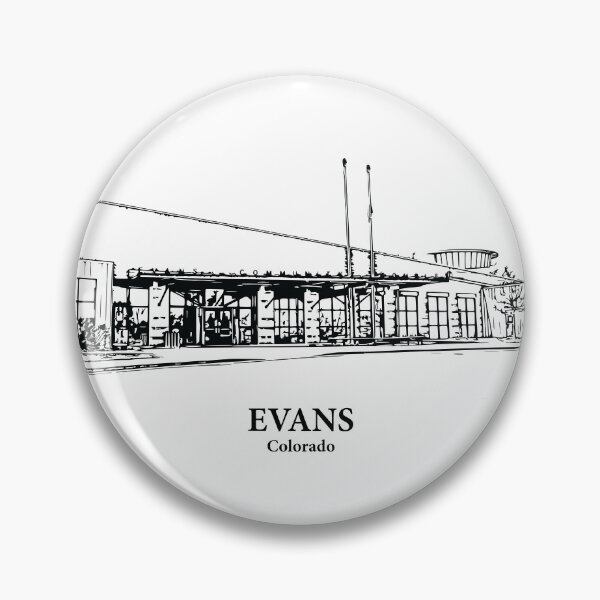 Item preview, Evans CO - Ink Cityscape Illustration designed and sold by Lakeric Cityscapes.