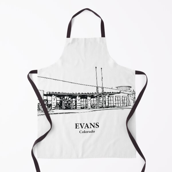 Item preview, Evans CO - Ink Cityscape Illustration designed and sold by Lakeric Cityscapes.