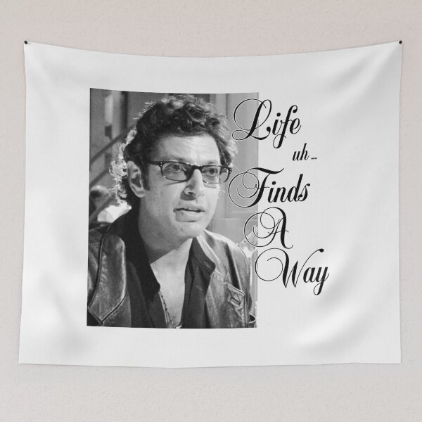 Item preview, Jurassic Park Life Finds a Way Ian Malcolm designed and sold by greenspacefing.