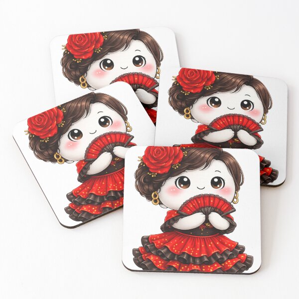 Item preview, Cute Spain Blob – Flamenco Dress Character designed and sold by Gladys Art Studio.
