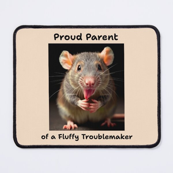 Item preview, Proud Parent of a Fluffy Troublemaker Pet Rat designed and sold by Sachie's Studio.