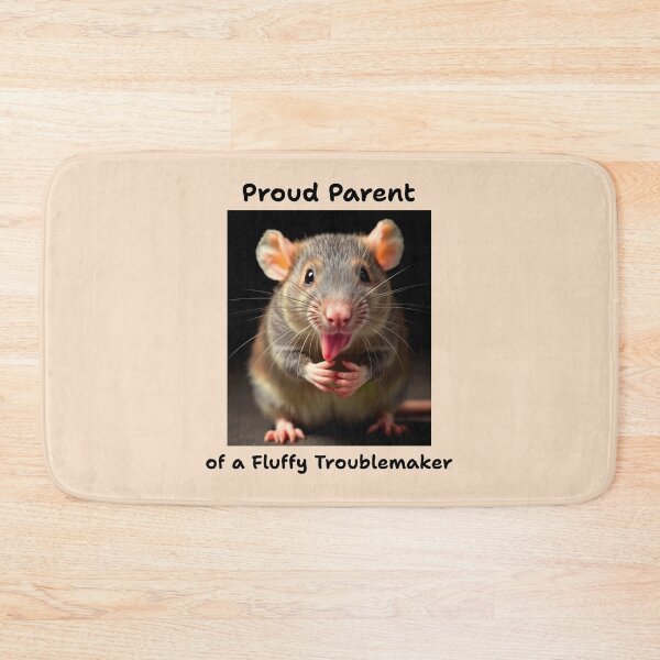 Item preview, Proud Parent of a Fluffy Troublemaker Pet Rat designed and sold by Sachie's Studio.