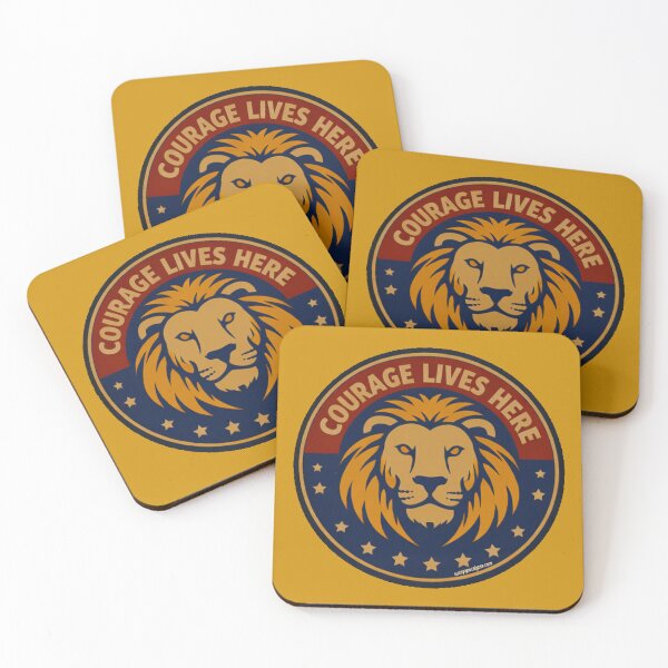 Item preview, Courage Lives Here Lion designed and sold by Sunny Apocalypse .
