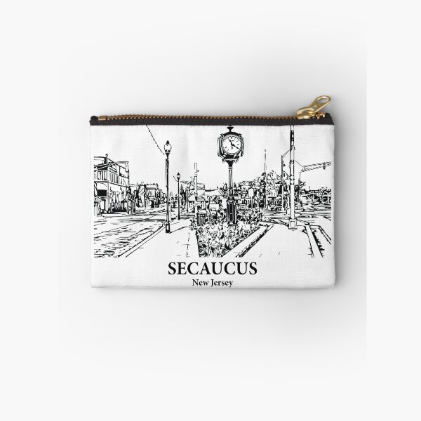 Item preview, Secaucus NJ - Ink Cityscape Illustration designed and sold by Lakeric Cityscapes.