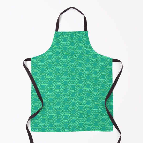 Item preview, Green Hive Inspired Interlocking - Geometric Abstract Pattern - One Year Anniversary Gifts designed and sold by RoyalStarsPatts.