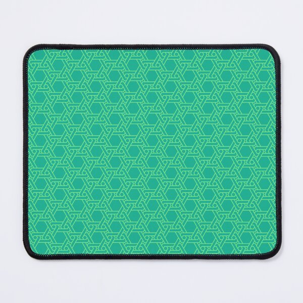 Item preview, Green Hive Inspired Interlocking - Geometric Abstract Pattern - One Year Anniversary Gifts designed and sold by RoyalStarsPatts.