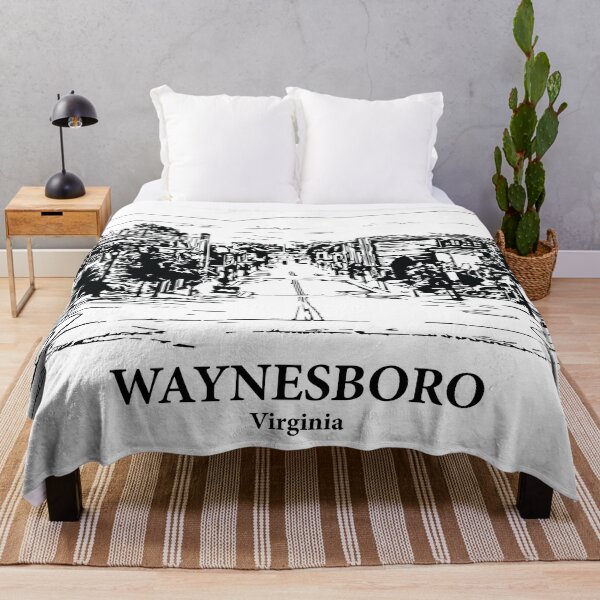 Item preview, Waynesboro VA - Ink Cityscape Illustration designed and sold by Lakeric Cityscapes.