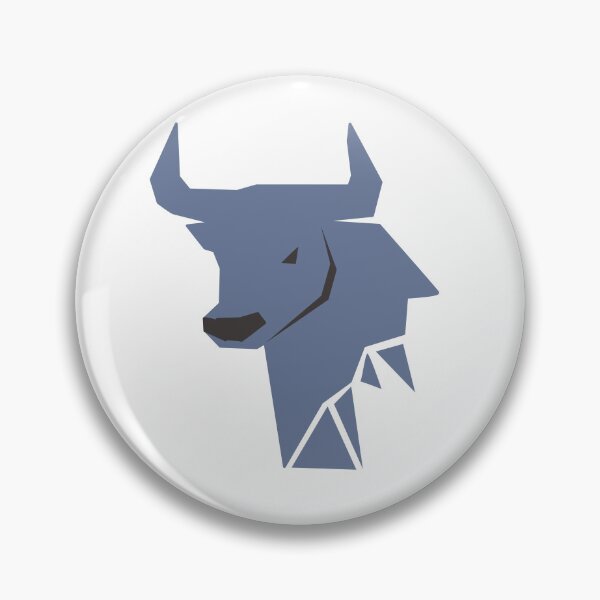 Item preview, Bold Blue Bull Icon – Clean Zodiac‑Inspired Design designed and sold by Theo86.