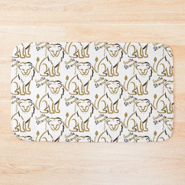 Item preview, Gentle Strength Lion Minimalist Motivation designed and sold by OuSfian1.