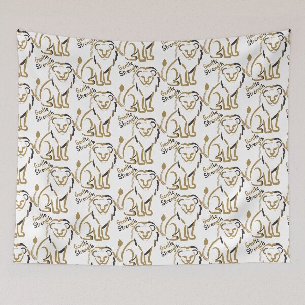 Item preview, Gentle Strength Lion Minimalist Motivation designed and sold by OuSfian1.