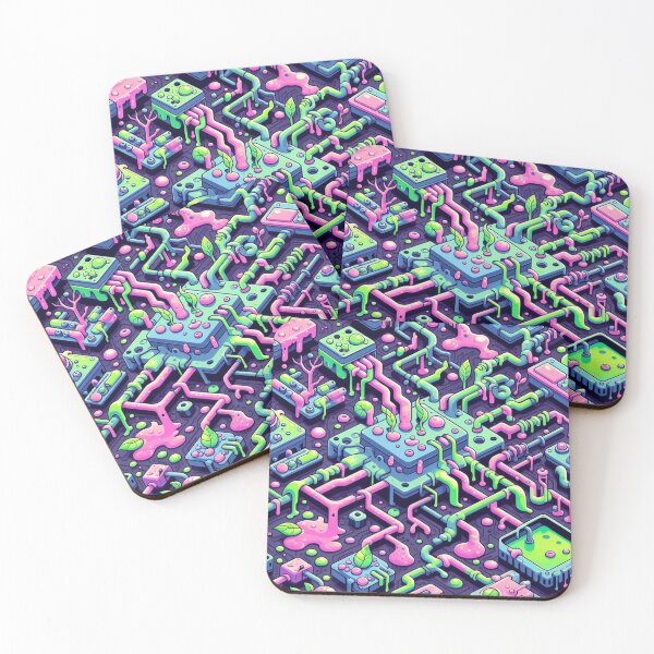 Item preview, Neon Board Sprouting Leaves Growing, Oozing Candy Nature  designed and sold by FooryFootPrint.