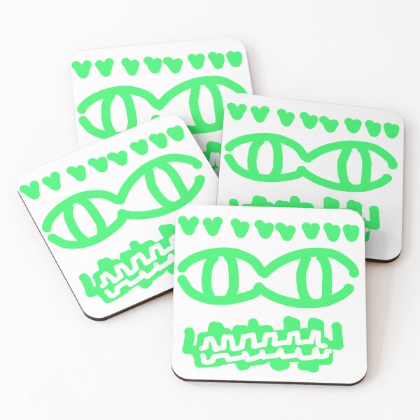 Item preview, Neon Slime Monster Face – Bold Green Doodle designed and sold by felipemaldonadoart.
