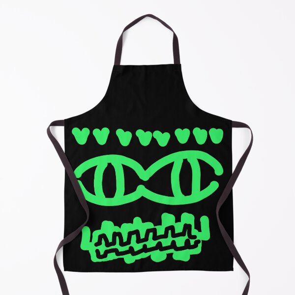 Item preview, Neon Slime Monster Face – Bold Green Doodle designed and sold by felipemaldonadoart.