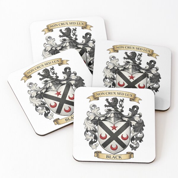 Item preview, The Black Family Coat of Arms designed and sold by BagTown Clans.