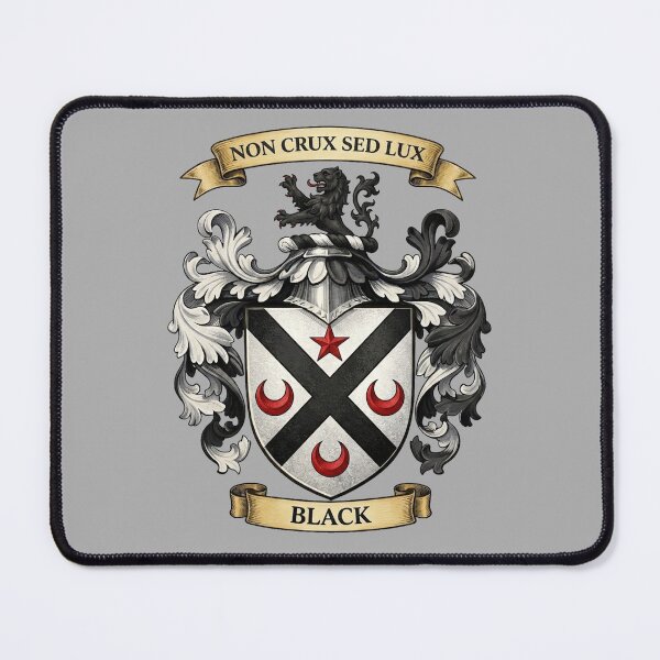Item preview, The Black Family Coat of Arms designed and sold by BagTown Clans.