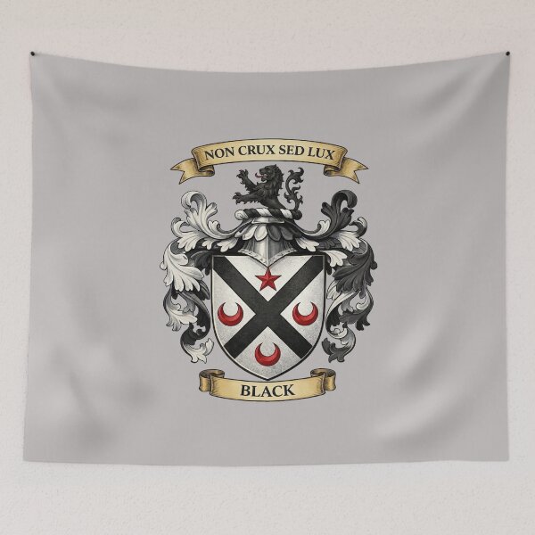 Item preview, The Black Family Coat of Arms designed and sold by BagTown Clans.