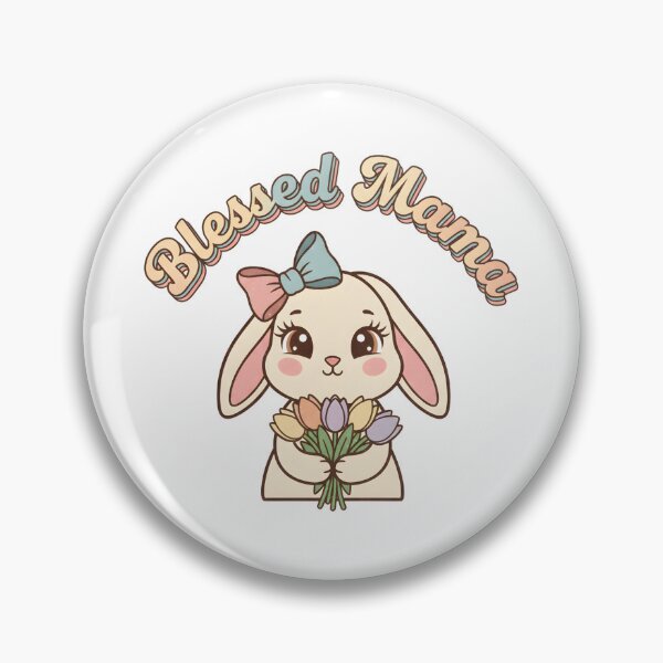 Item preview, Blessed Mama Easter Bunny – Vintage Spring designed and sold by DIRTYSKETCHH.